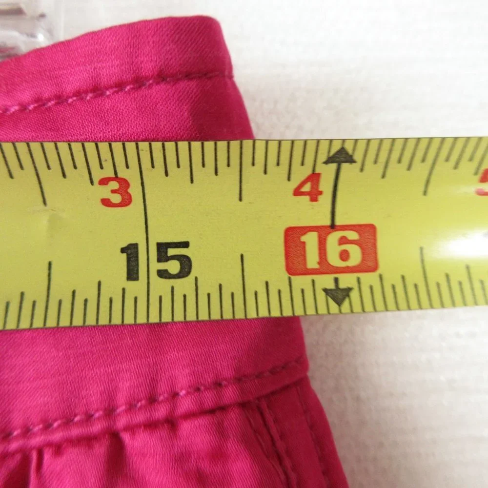 Lauren Ralph Lauren Hot Pink Shantung Cargo Ankle Pant Size 4
